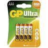 Alkalické baterie GP Ultra AAA 4ks