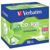 CD-RW Verbatim 700MB/8-12x v krabičce přepisovatelné