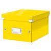Krabice s víkem Leitz Click&Store WOW S žlutá