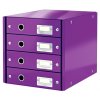 22755 zasuvkovy box leitz click store wow 4 purpurovy