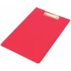 2838 dvojdeska z pvc s klipem a4 cervena