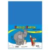 6807 1 barevny kreslici karton a3 180g svetle modry 50ks