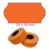 Etikety METO do kleští 32x19mm oranžové