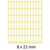 8583 1 etikety a6 8x21mm 10 listu