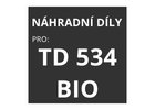 Náhradní díly pro sekačky Castelgarden TD534 BIO