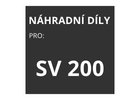 Náhradní díly pro sekačky Castelgarden SV200