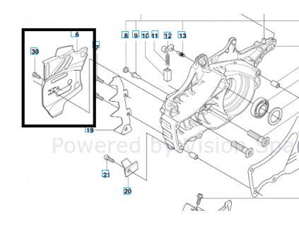 Vodící plech Husqvarna 545, 550 originál 522742801