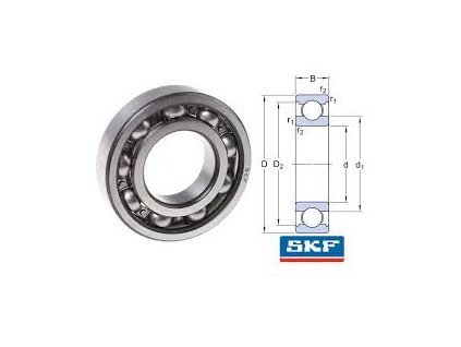 Ložisko 6001C3 SKF Husqvarna 333R nahrazuje L.6001 C3