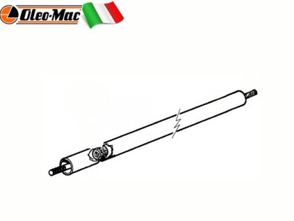 Trubka rukojeti s voditkama k křovinořezu Oleo-Mac Sparta 25, 26, 40, 250, 725T, 733T, 735T,  průměr 26mm originál 4160011R