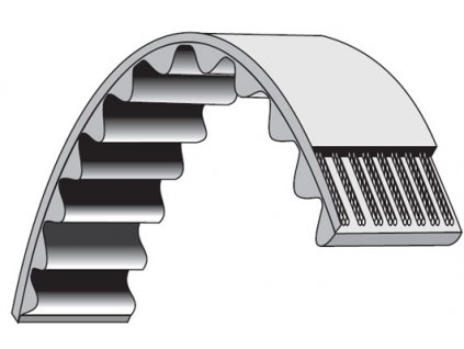 Klinový řemen vertikutátoru Alko Silver Comfort 38P Combi, 38VLB Combi - pohon nože (270-5M-15) nahrazuje originál