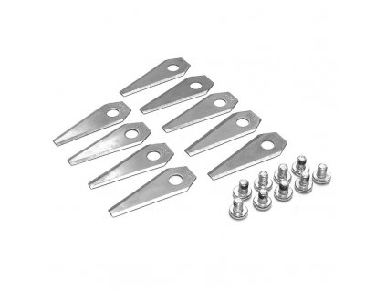 Nůž pro robotickou sekačku Bosch Indego - 49 mm x 19 mm x 1,0 mm nahrazuje  F016 800 321 - sada 9 ks