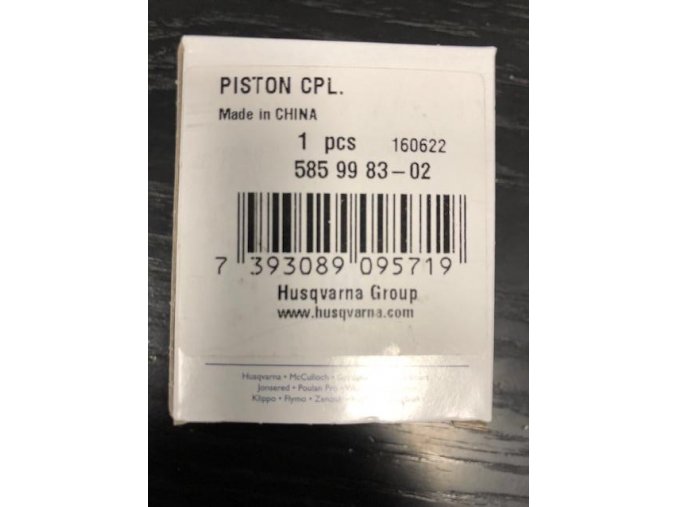 Píst Husqvarna 333R, 335RX, 535RX originál 537312801, 537312802, 585998302