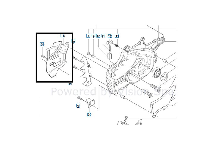 Vodící plech Husqvarna 545, 550 originál 522742801