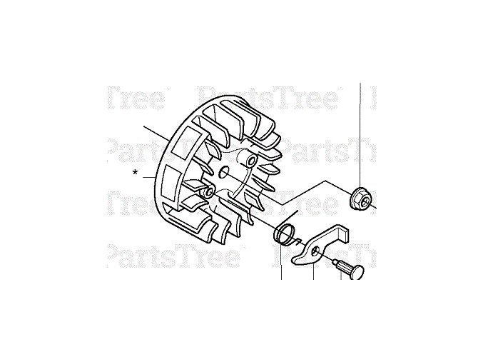 Setrvačník- Ventilátor Husqvarna 225R, 232R, 235R originál 503790601