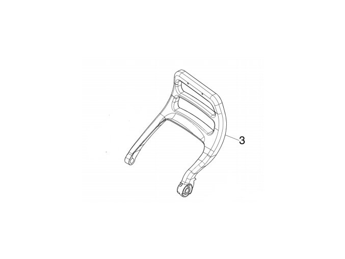 Páka brzdy OleoMac GS650, GS651 originál 50250053AR