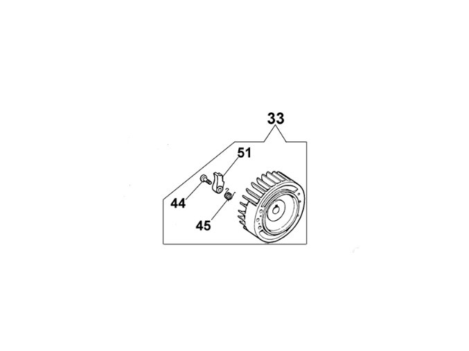 Setrvačník - ventilátor Oleo-Mac 942, 946, 951 originál 094600404R