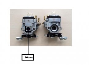 Karburátor pro Hecht 143, Hecht 924 (nahrazuje 127001017) , CG43, CG260, CG430/BC/43, AL-KO BC 4535 BC 4125 BC410 TYP 3, Nac,Stiga,Texas-10 mm