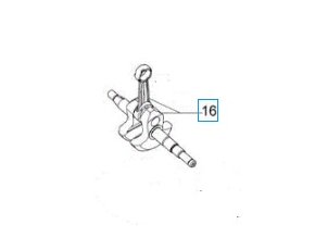 Kliková hřídel Oleo-Mac GS35/350 original 50240081R