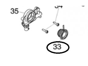 Náhon čerpadla OleoMac GS650, GS651 originál 50250083AR