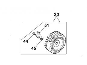 Setrvačník - ventilátor Oleo-Mac 942, 946, 951 originál 094600404R