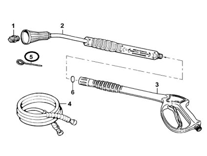 Igla visokotlačnog perača WP120 original CH04550013