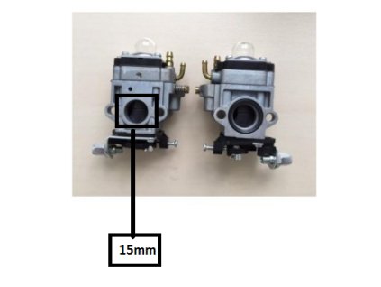 Karburator KASUMEX za Hecht 132, 143, 145, 146 BTS, 150, Riwall za RPMT 520, CG43, CG520, BC4125, BC4535, BC410 (zamjenjuje original 127001017)
