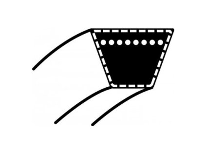 Klinasti remen MTD JA115/RH115/BH115, Spider 76RD,Gudbrod SLX76R - pohon nože (754-0445) (15,8 x 1270)