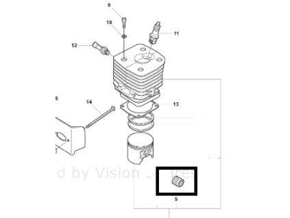Ležaj klipa Husqvarna K1250, K1260, Stihl 051-nahrazuje originál