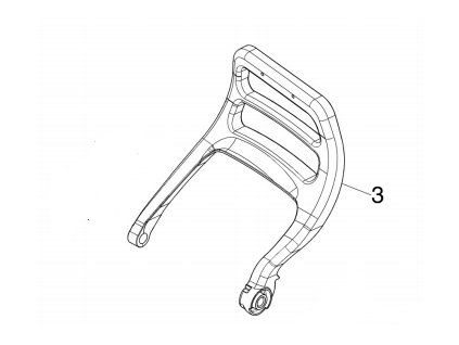 Ručka kočnice Oleo-Mac GS650, GS651 original 50250053AR