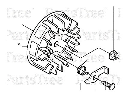 63567 setrvacnik ventilator husqvarna 225r 232r 235r original 503790601