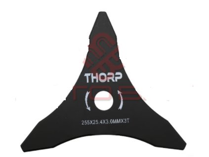 Nož trokraki 3T, 255 x 25,4 mm x 3 mm THORP - zamjenjuje original