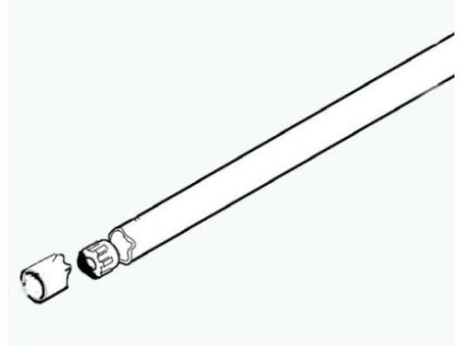 72897 trubka k krovinorezu oleo mac bch500 prumer 32mm