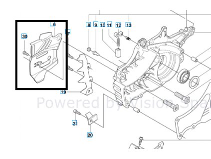 62334 vodici plech husqvarna 545 550 original 522742801