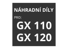 Náhradné diely pre Honda GX 110, GX 120