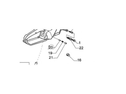 Ovzdušňovací ventil palivovej nádrže Oleo-Mac 947, Oleo-Mac 952 (nahrádza 094500577A)