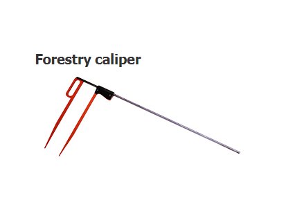 Lesnícka priemerka RED BLACK LINE 800 mm