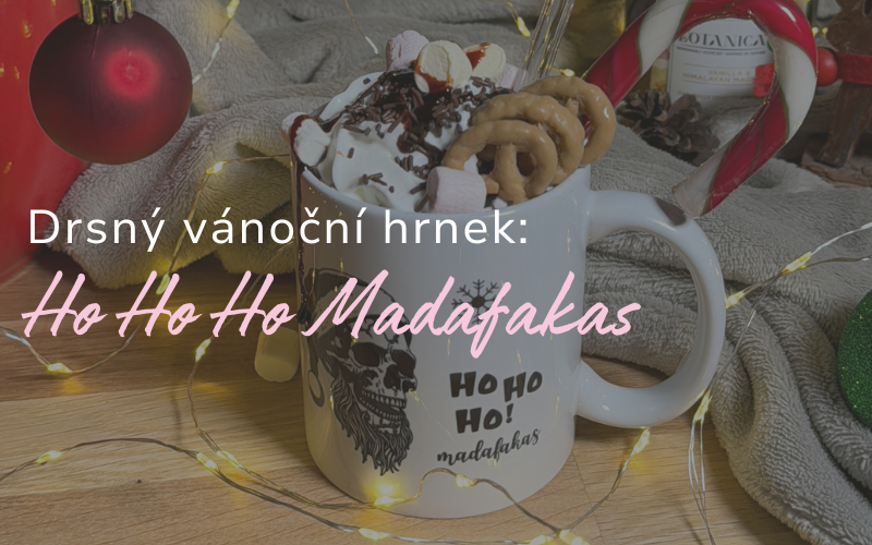 Drsný vánoční hrnek Ho Ho Ho Madafakas