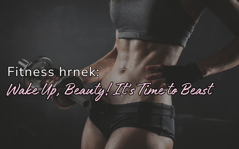 Hrnek „Wake Up Beauty“ – Váš fitness parťák pro skvělý den