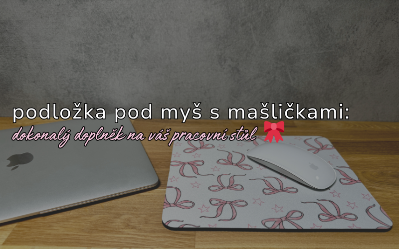 🎀 Stylová podložka pod myš s mašličkami 🎀