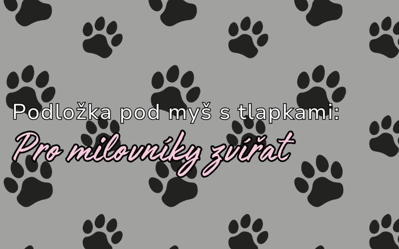 Zvířecí styl na váš stůl: Podložka pod myš s tlapkami
