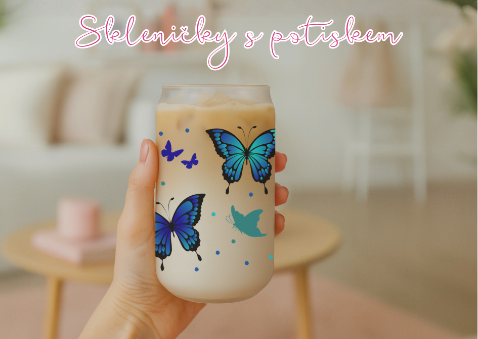 skleničky s potiskem