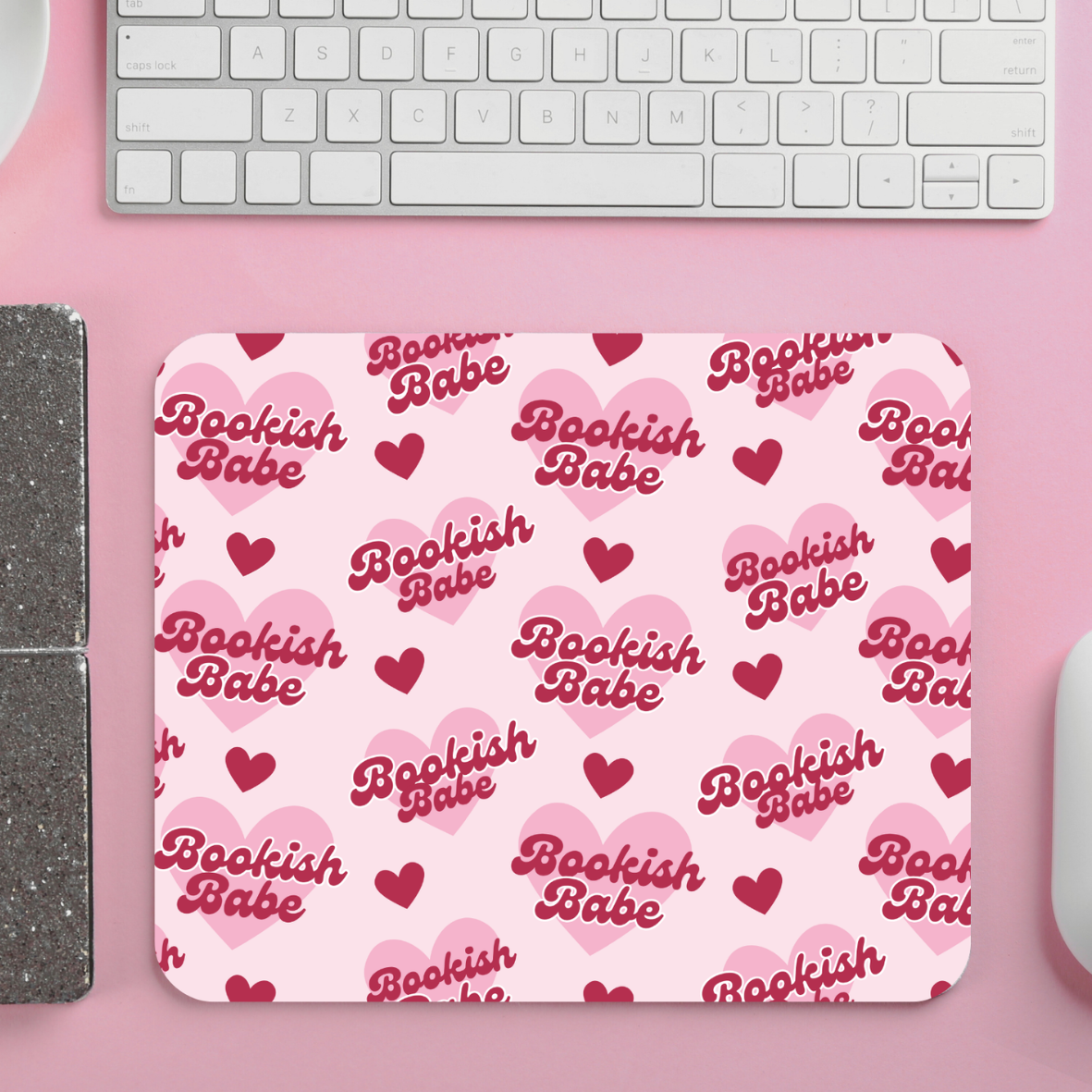 podložka-pod-myš-bookish-babe-růžová