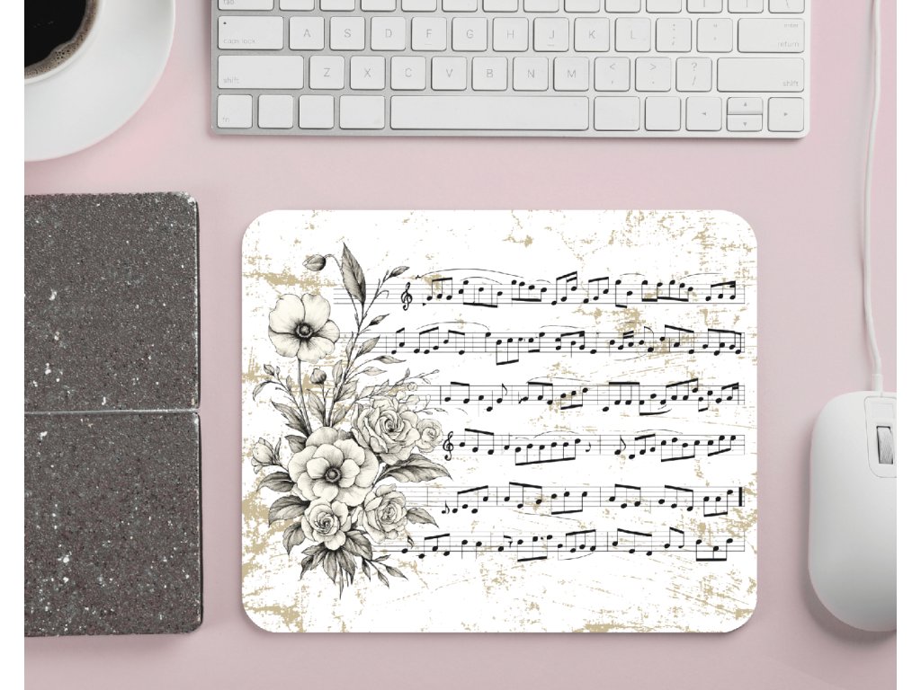 podlozka pod mys noty vintage
