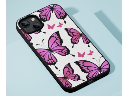 kryt iphone motyl ruzovy