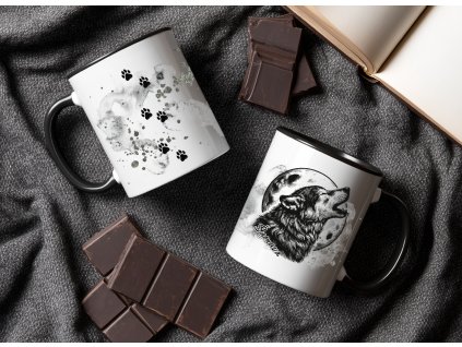 cerny hrnek vlk mesic