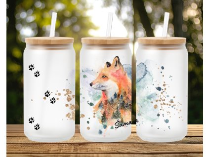 sklenice liska darek ze sumavy