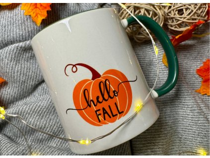 hrnek podzimni s dyni hello pumpkin