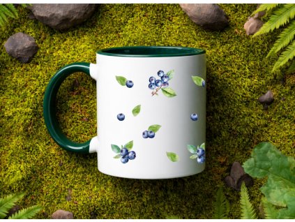 hrnek boruvky zeleny