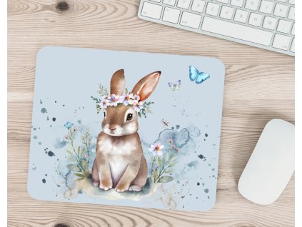 modra podlozka pod mys kralik