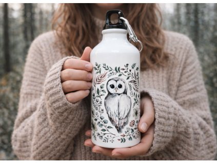 lahev na piti sova bila